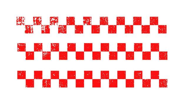 red and white checkered rectangular frame. Square racing checkerboard pattern. Chessboard geometric pattern. Rally checkerboard pattern. Finish racing frame, art vector