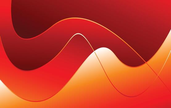 wave flow gradient red modern background design vector