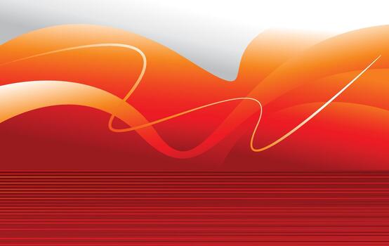 wave flow gradient red white modern abstract background design vector