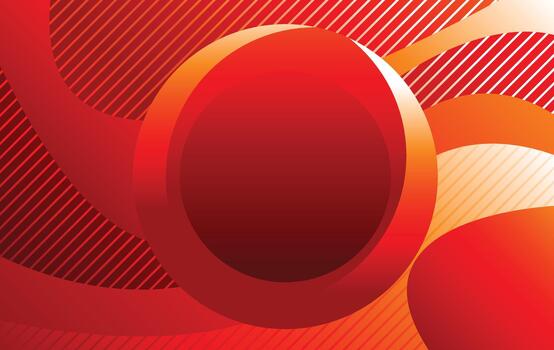round circle wave flow gradient red modern abstract background design vector