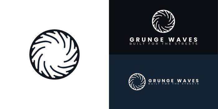 el circular espiral logo sugiere un continuo viaje de descubrimiento. sus resumen representación de el de la marca núcleo conceptos de identidad, simbolismo, y hallazgo significativo, coleccionable ropa de calle. vector