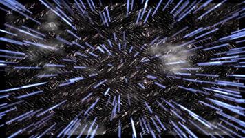 Mesmerizing abstract blue grid pattern with dynamic perspective shift video