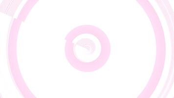 Dynamic red sphere with light trails for modern abstract background use video