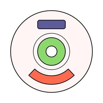 discos compactos disco plano diseño estilo, redondo óptico medios de comunicación, genial para archivo, datos almacenamiento, y retro tecnología efectos visuales vector