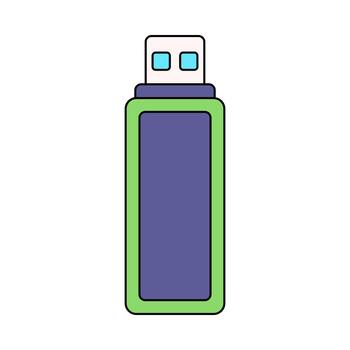 USB destello conducir plano diseño estilo, portátil almacenamiento palo, útil para respaldo, transferir, y portátil datos ilustraciones. vector