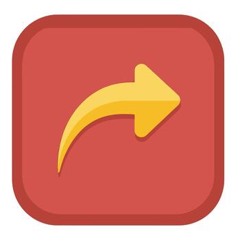 Share Icon, Forward Arrow, or Direction Symbol vector