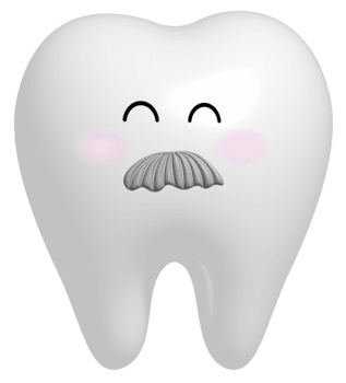 3d dente anziano carattere. cartone animato portafortuna per dentale cura concetto png