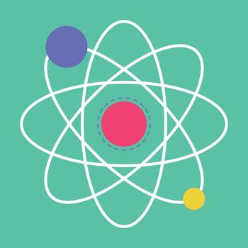 átomo estructura ilustración vector