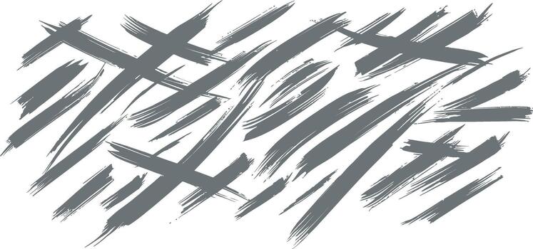 Abstract background with gray brush strokes art texture design template vector