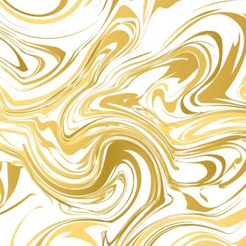 White and gold marble texture background. Imitations of hand drawn acrylic painting. Marbling surface illustration. Easy to edit template for your design projects. Liquid effect backdrop. vector