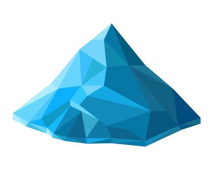 Abstract ice figure design. An illustration with geometric shapes vector