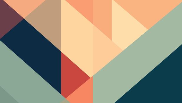 Geometric Abstract background with muted tones vector