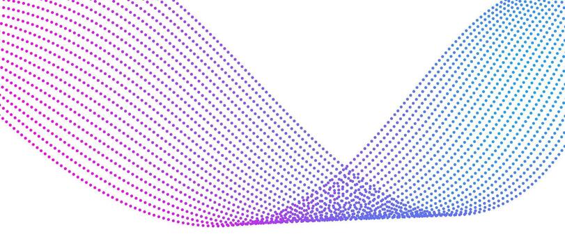 ola líneas fluido dinámica vistoso azul rosado aislado en blanco antecedentes. ai tecnología, digital, comunicación, ciencia, y música concepto vector