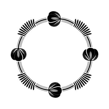 resumen circular marco presentando estilizado floral motivos y radiante lineal patrones vector