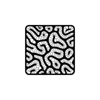Intricate cellular pattern with organic curved shapes and rounded edges vector