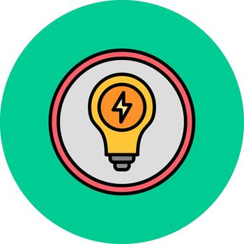 Light Bulb Dynamic Stroke Element vector