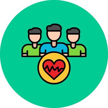 Pulse Thin Line Pattern vector