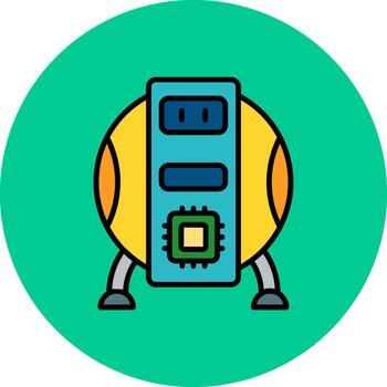 Robot Future Pixel Pattern vector