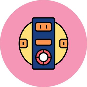 robot escarchado píxel unidad vector