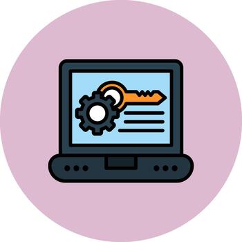 Access Control List High-Tech Shape Pattern vector