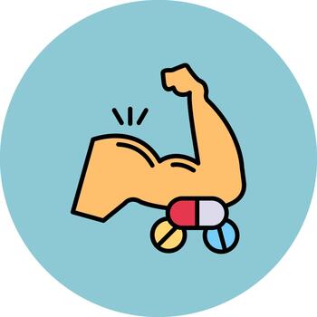 Arm Thin Line Pattern vector