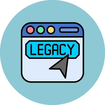 Legacy Thin Line Pattern vector