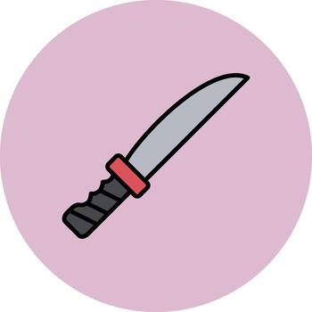 espada Delgado línea modelo vector