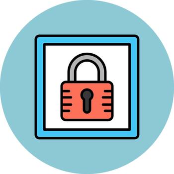 Padlock Sharp Render Texture vector