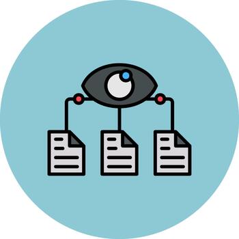 Data Visualization Neutral Grid Block vector