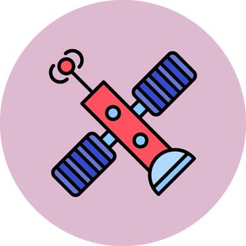 Satellite High-Tech Shape Pattern vector