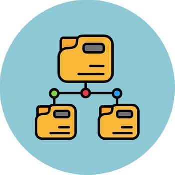 carpeta red moderno capa simbólico vector