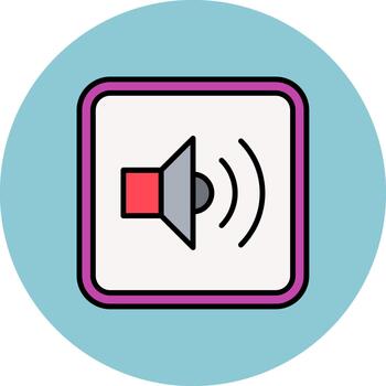 Sound Dynamic Stroke Element vector