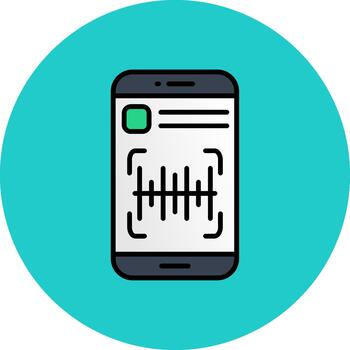 código de barras dinámica carrera elemento vector