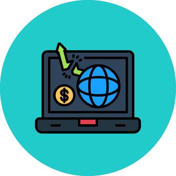 digital ruptura digital tono bloquear vector