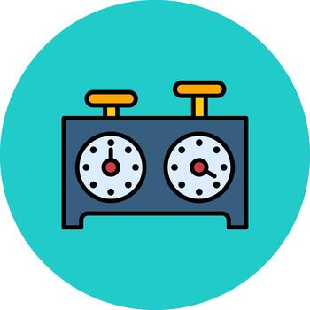 Timer Crisp Display Token vector