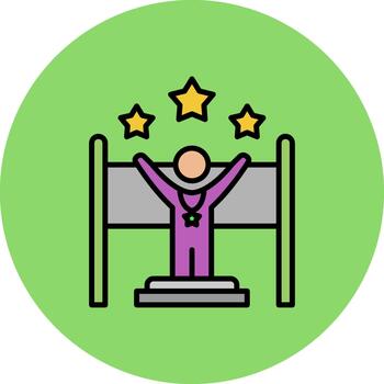 Finish Line Crisp Display Token vector