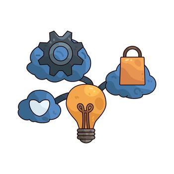 Illustration of Cloud Computing Concepts vector