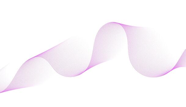 Abstract background with soft purple wave lines, flowing curves, and a gentle bright gradient. vector