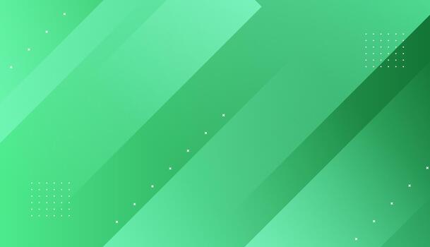 Modern green geometric background featuring diagonal stripes with smooth gradients and soft layered shape vector