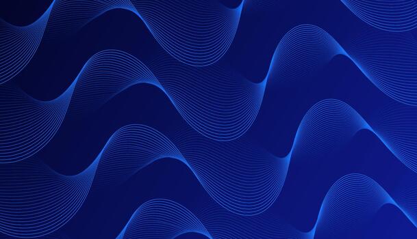 Abstract background with flowing blue wave lines, smooth curves, and a modern dynamic look. vector