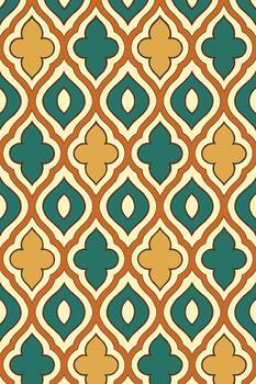 an abstract pattern with geometric shapes in green and brown vector