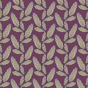 ornamental hoja racimo botánico modelo vector