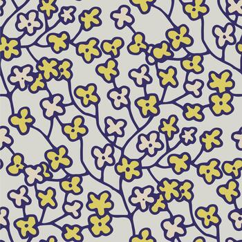 resumen retro floral racimo modelo vector