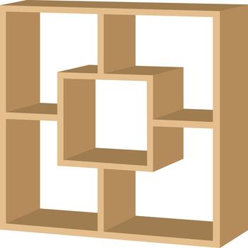 elegante moderno estantería unidad agrega funcional almacenamiento y monitor a ninguna hogar decoración proyecto sin problemas vector