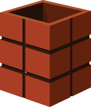 moderno minimalista marrón cubo diseño a elevar tu creativo proyectos, Perfecto para resumen antecedentes vector