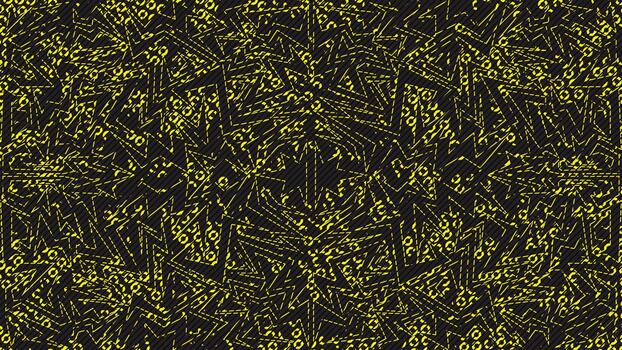 resumen línea Arte modelo con negrita negro y amarillo contraste para moderno sin costura antecedentes diseño presentando geométrico formas y dinámica mano dibujado elementos vector