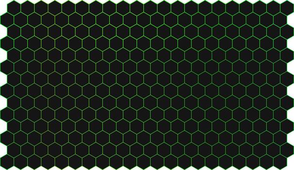 verde hexágono cuadrícula modelo antecedentes vector