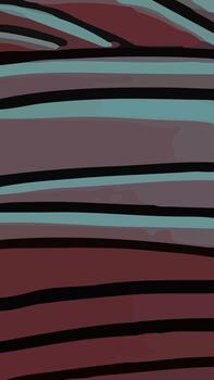 Abstract background with unique black stripe pattern vector