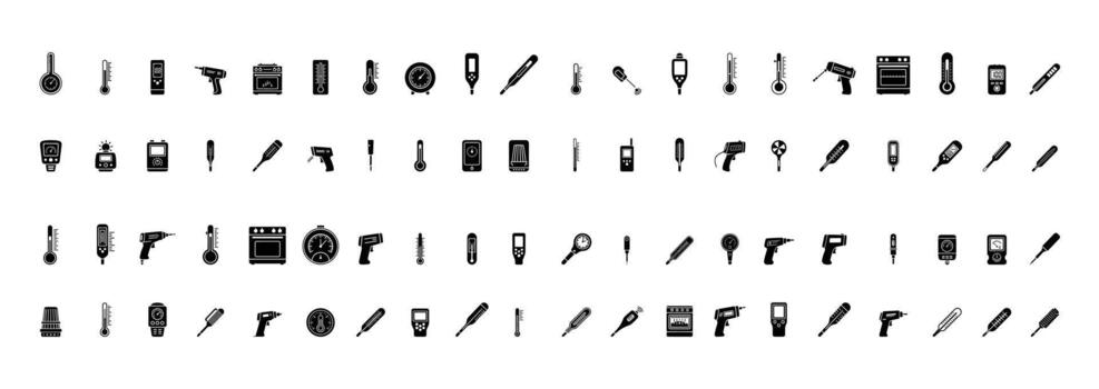 Icons of various tools and instruments vector