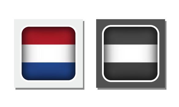 Netherlands flag and a neutral design vector